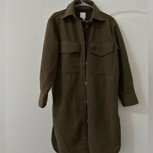 H&M coat — Militar Green — size XS